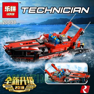 Конструктор Lepin 20098 Моторная лодка (195 деталей) картинка 3